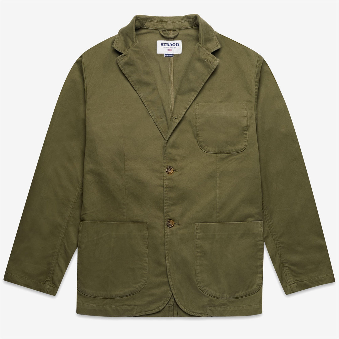 Brown green Unisex Casual Cotton Jacket for Leisure Wear 01