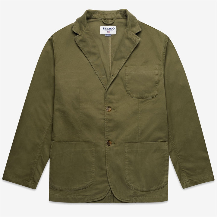 Brown green Unisex Casual Cotton Jacket for Leisure Wear 1