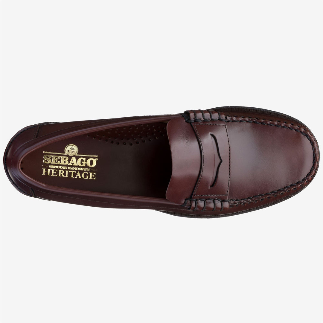 Mocassins en cuir marron pour homme main