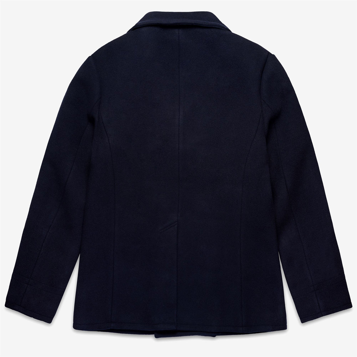 Blue Unisex Wool Pea Coat