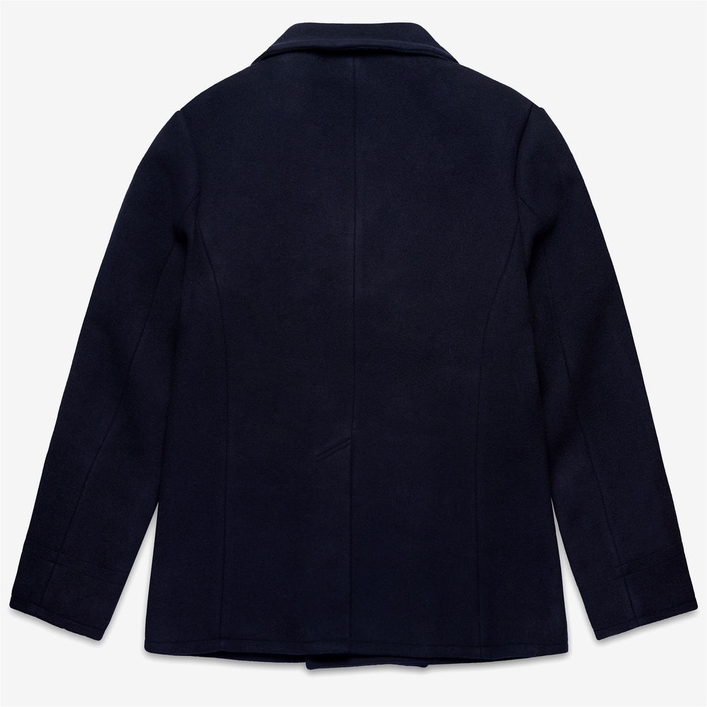 Marine Blue Unisex Yachting Mid Jacket with Wool Blend 02
