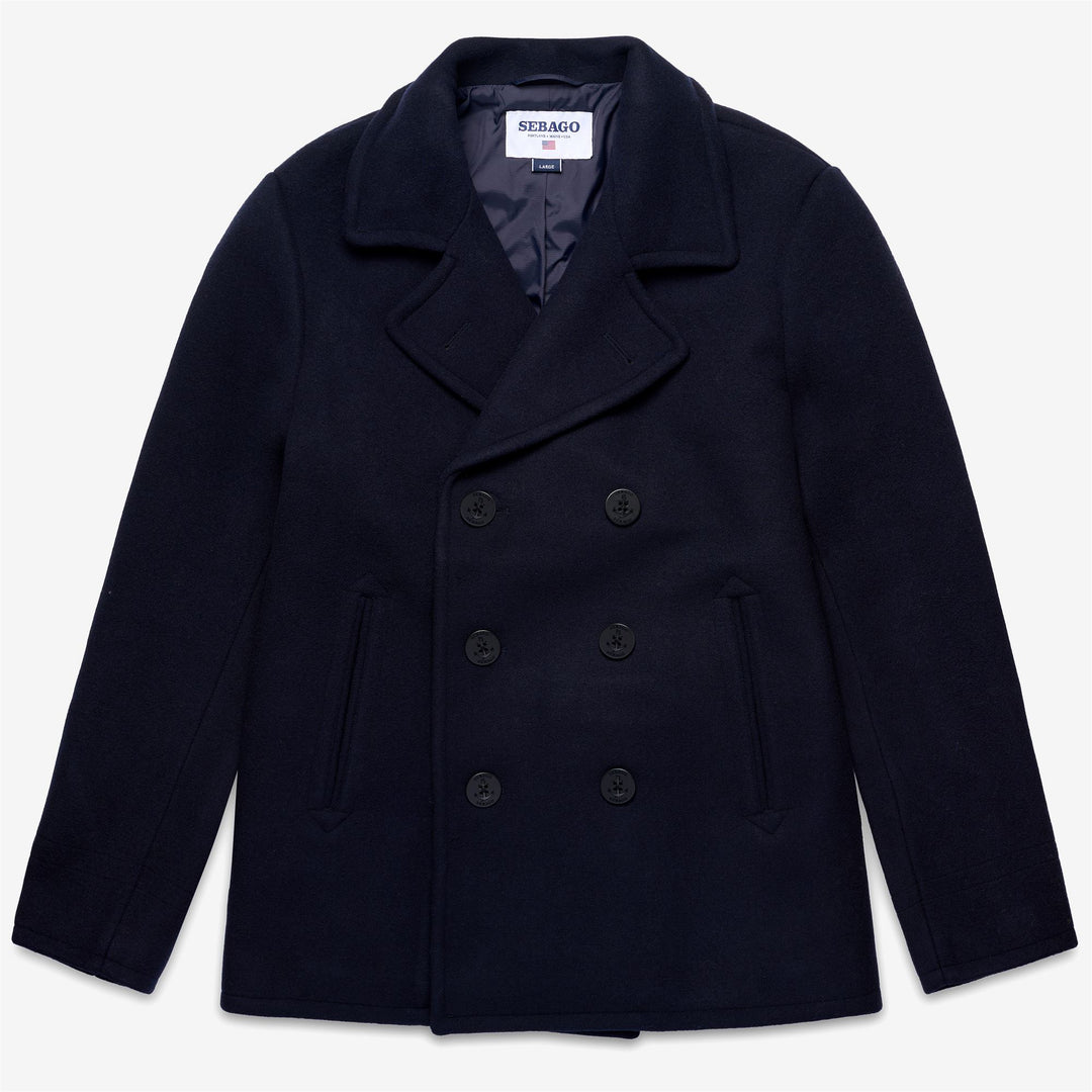 Marine Blue Unisex Yachting Mid Jacket with Wool Blend 01
