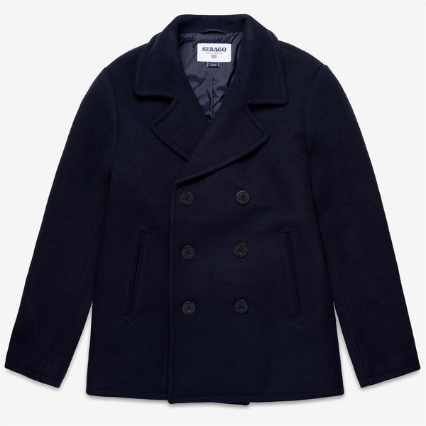 ジャケット・アウター TOOGOOD THE REEFER COAT GIANT TOGGLE 1 Jackets Unisex REEFERS BONDED WOOL Jacket BLUE MARINE