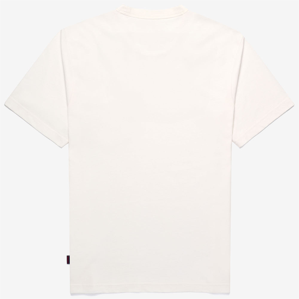 Natural white Unisex Yachting T-Shirt with Pocket and Ribbed Neck 02