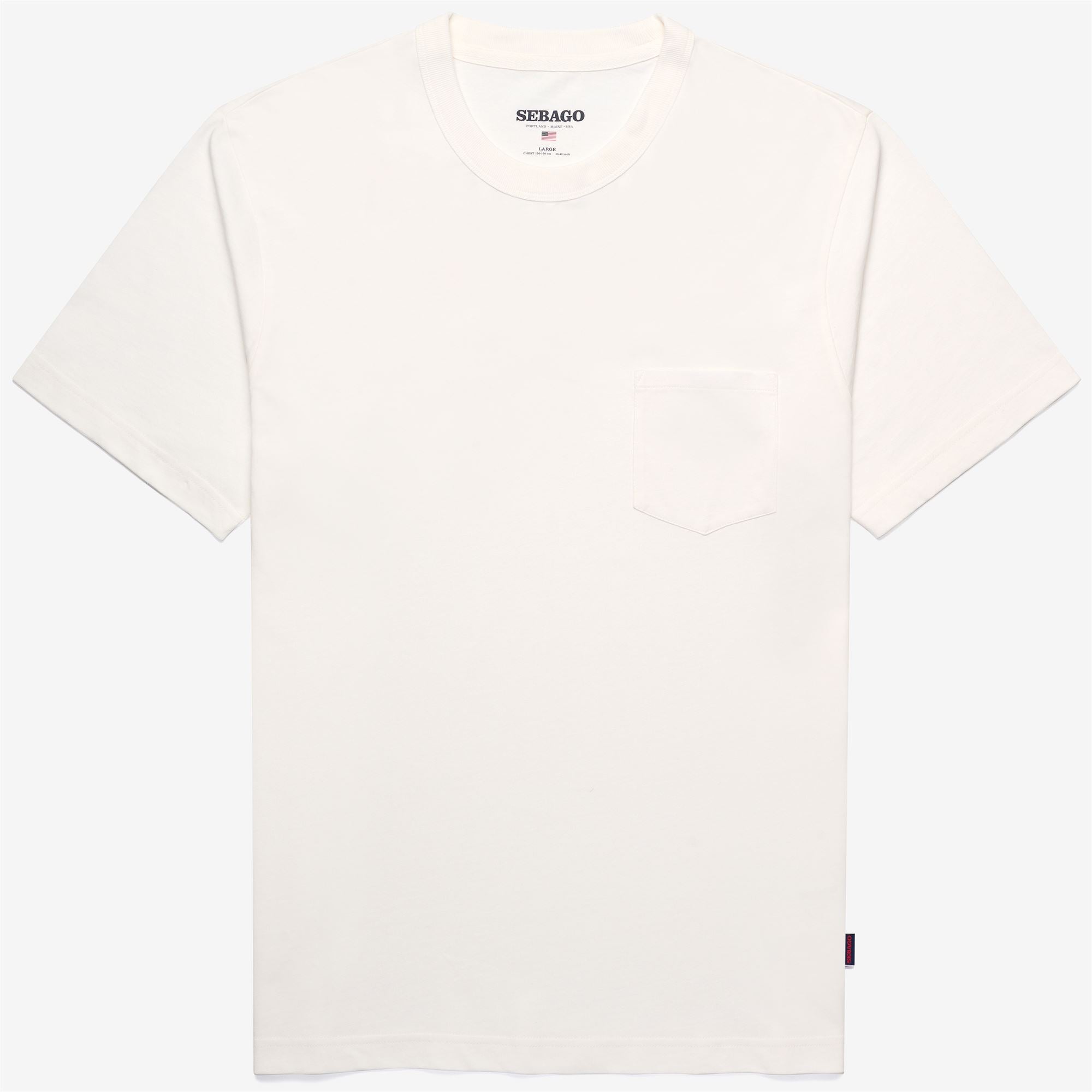 T-Shirts & Top_UNISEX_HARTLAND_T-Shirt_White Natural - Commercial 1