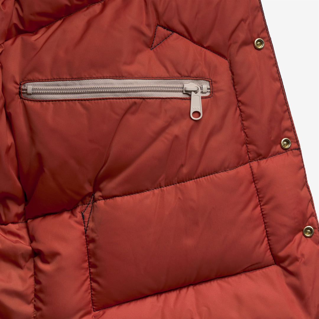 DOWN VEST - Jackets - Vest - Unisex - DK NAVY-ORANGE BRICK main