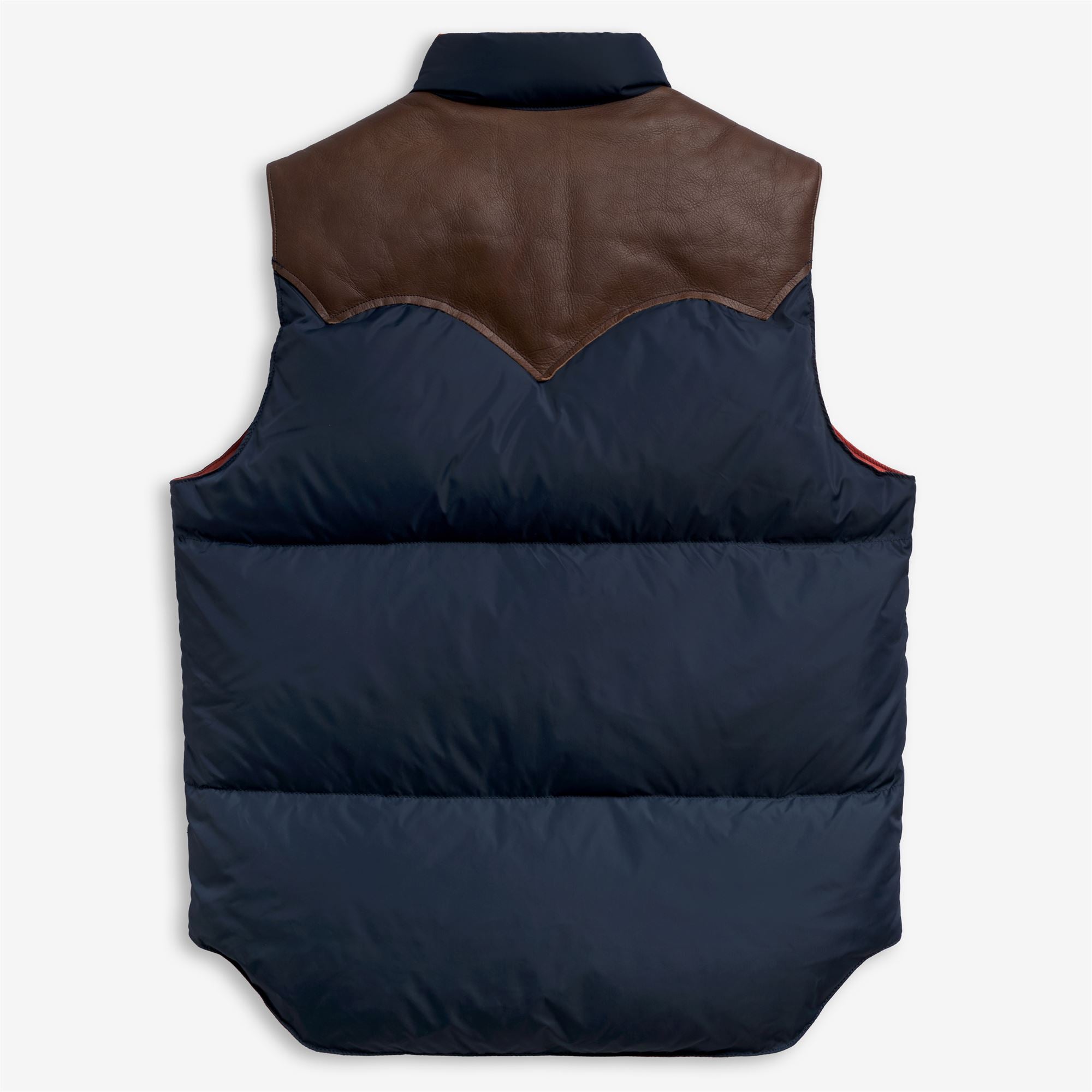 Jackets Unisex DOWN VEST Vest DK NAVY-ORANGE BRICK