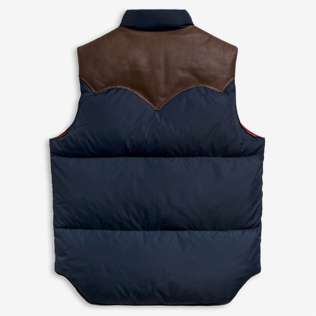 DOWN VEST - Jackets - Vest - Unisex - DK NAVY-ORANGE BRICK main