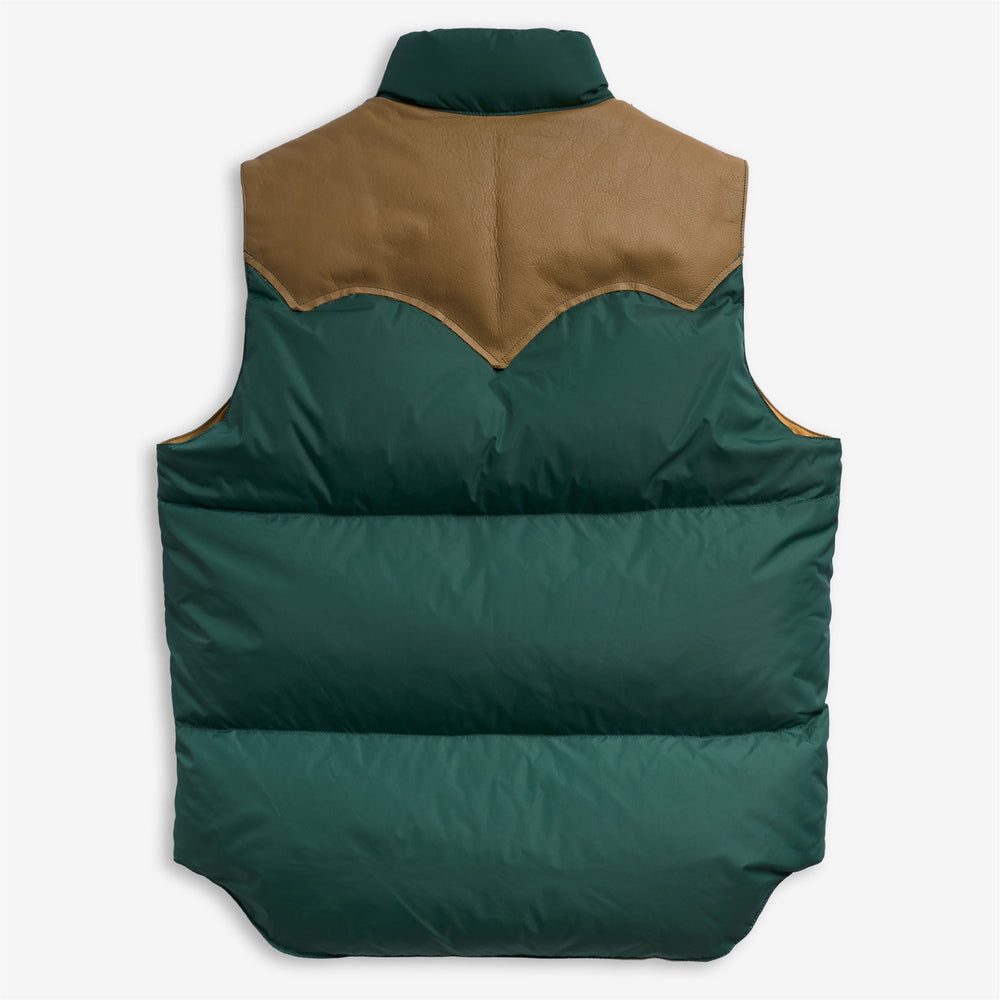 DOWN VEST - Jackets - Vest - Unisex - PINE GREEN- MASTARD YELLOW 02
