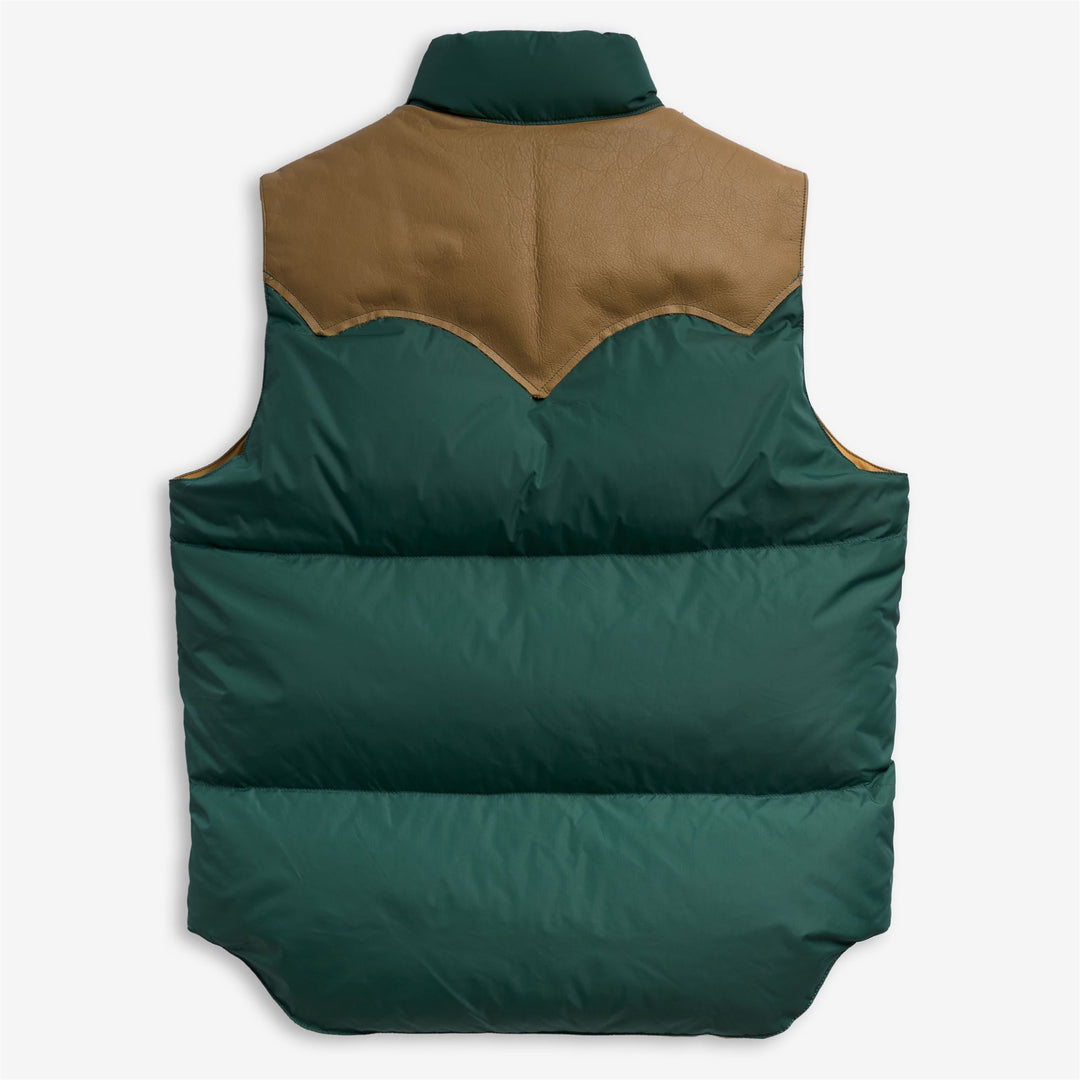 DOWN VEST - Jackets - Vest - Unisex - PINE GREEN- MASTARD YELLOW main