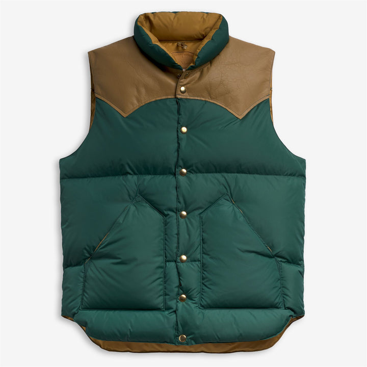 DOWN VEST - Jackets - Vest - Unisex - PINE GREEN- MASTARD YELLOW 1