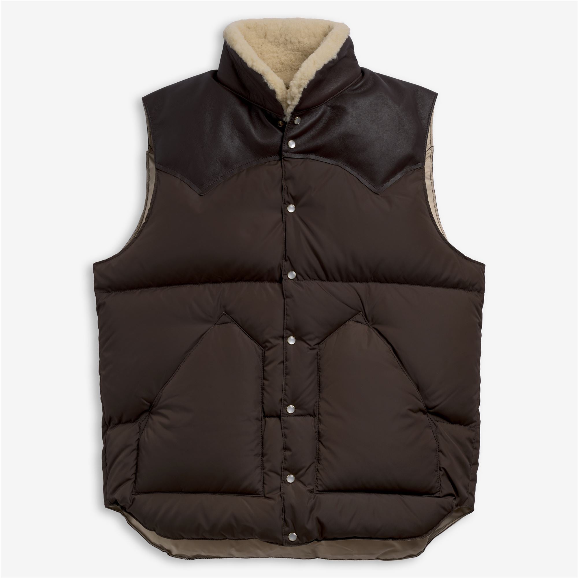 Jackets Unisex CHRISTY VEST Vest BROWN MOCHA-L.BEIGE
