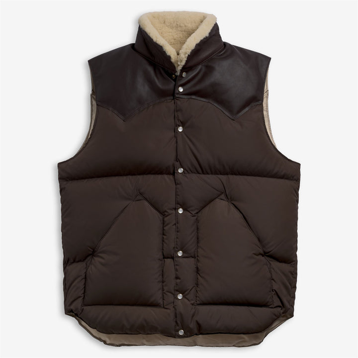 CHRISTY VEST - Jackets - Vest - Unisex - BROWN MOCHA-L.BEIGE 1