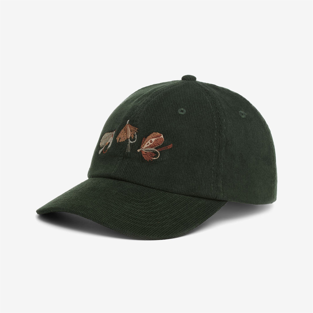 Cappellino da baseball unisex in velluto a coste verde oliva per il tempo libero 01