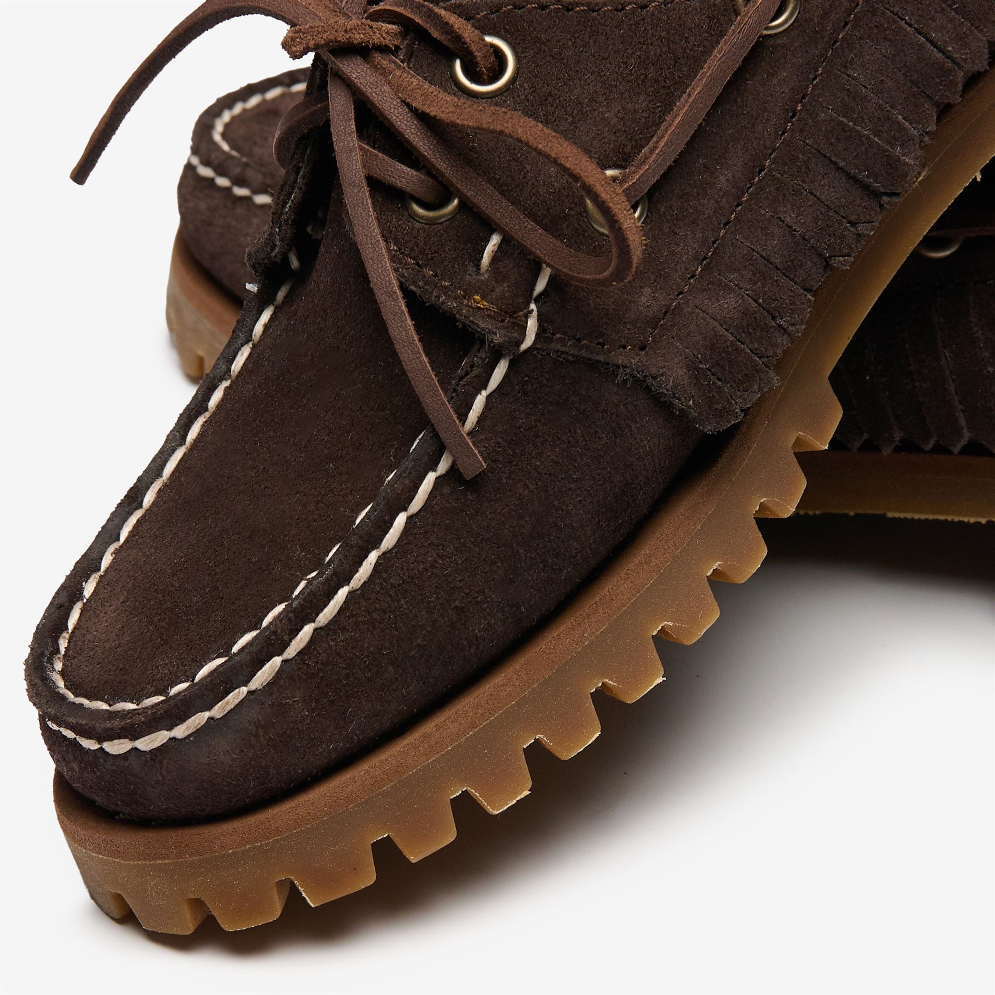 Docksides Woman RANGER SUEDE FRINGE WOMAN Moccasin MOKA