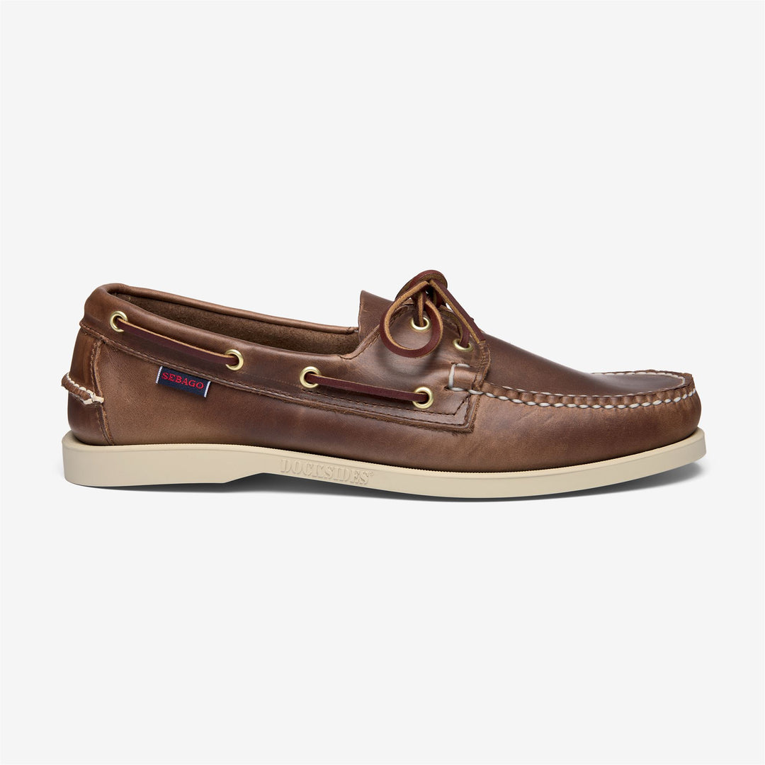 DOCKSIDES CRAZY HORSE MADE IN USA - Docksides - Mocassin - Man - BROWN TAN 01