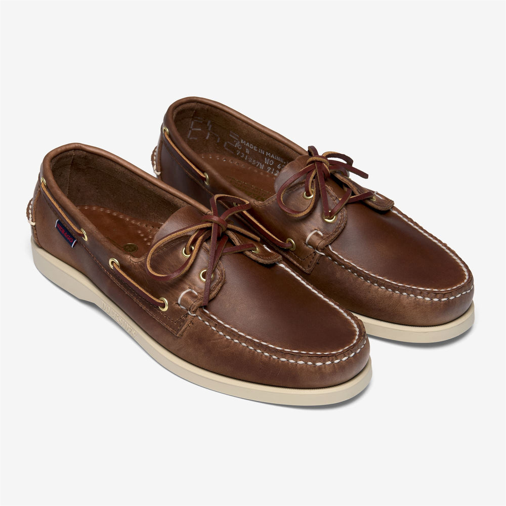 Braune Herren-Bootsschuhe von Docksides, hergestellt in den USA 02