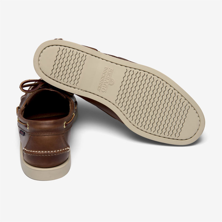 DOCKSIDES CRAZY HORSE MADE IN USA - Docksides - Mocassin - Man - BROWN TAN 4