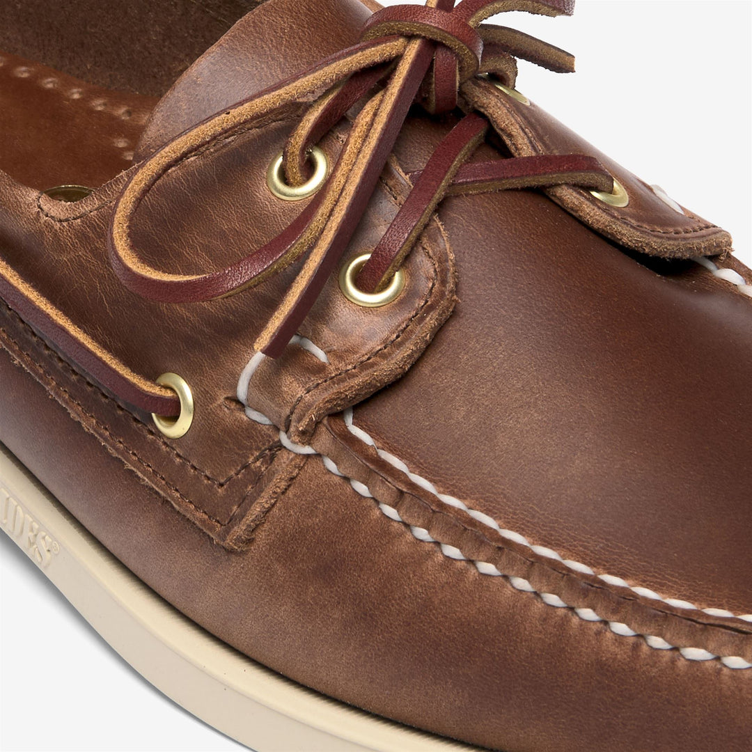 Braune Herren-Bootsschuhe von Docksides, hergestellt in den USA main