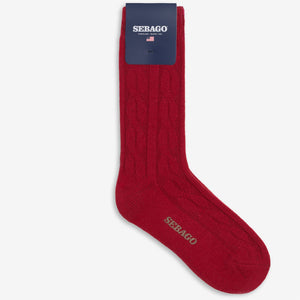 BRAID C - Socks - Crew Sock - Unisex - Red Cherry