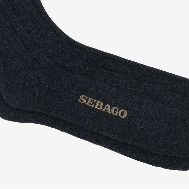 Dark grey Unisex Leisure Crew Socks 2