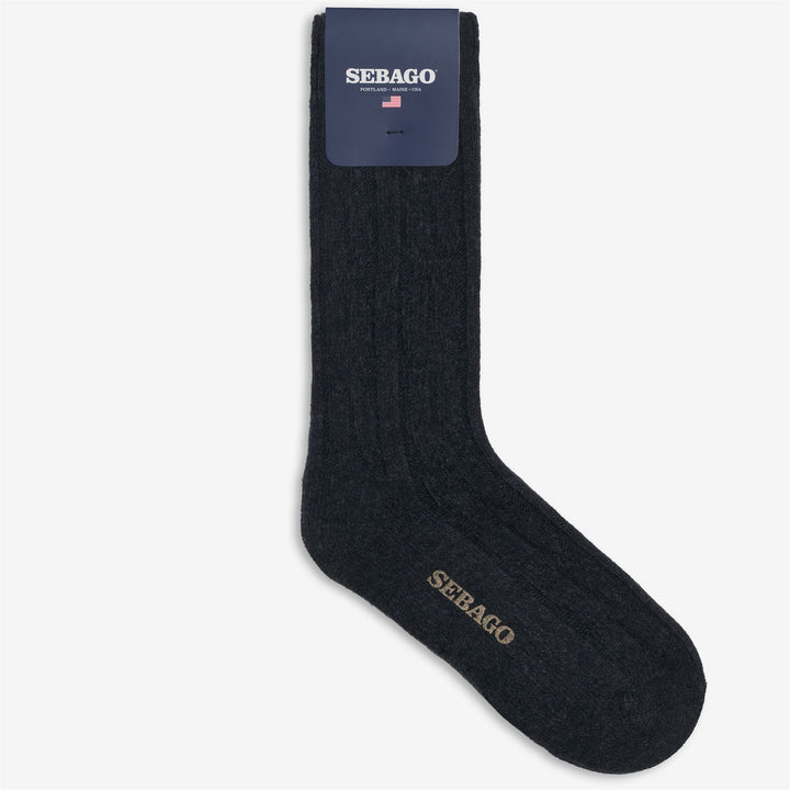 Dark grey Unisex Leisure Crew Socks 1