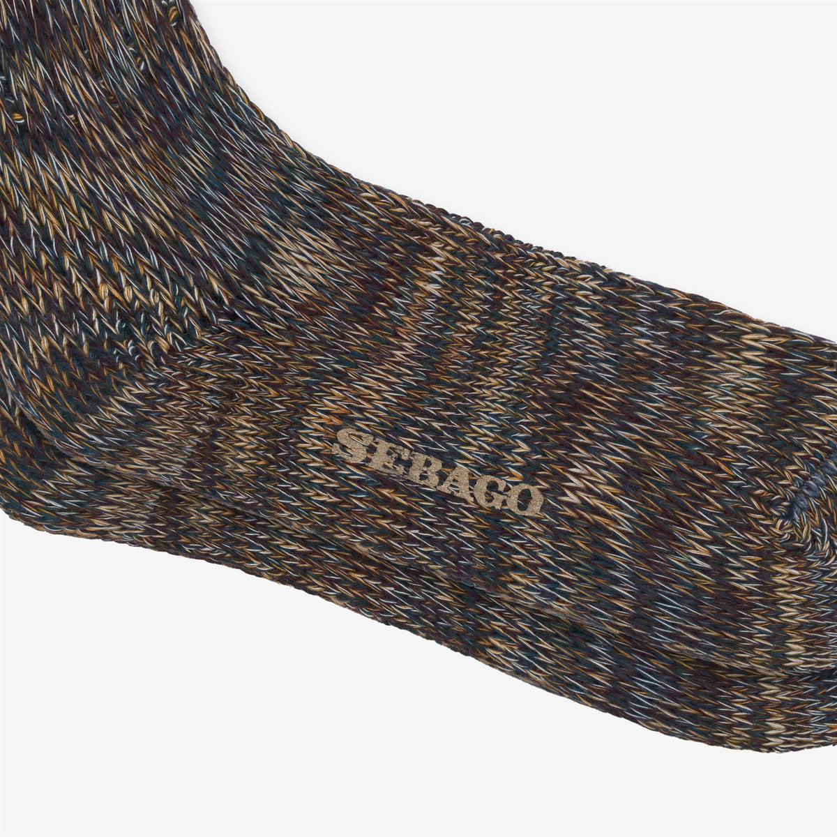 Socks_Unisex_MOULINE_Crew Sock_Green Multicolor - Commercial 2