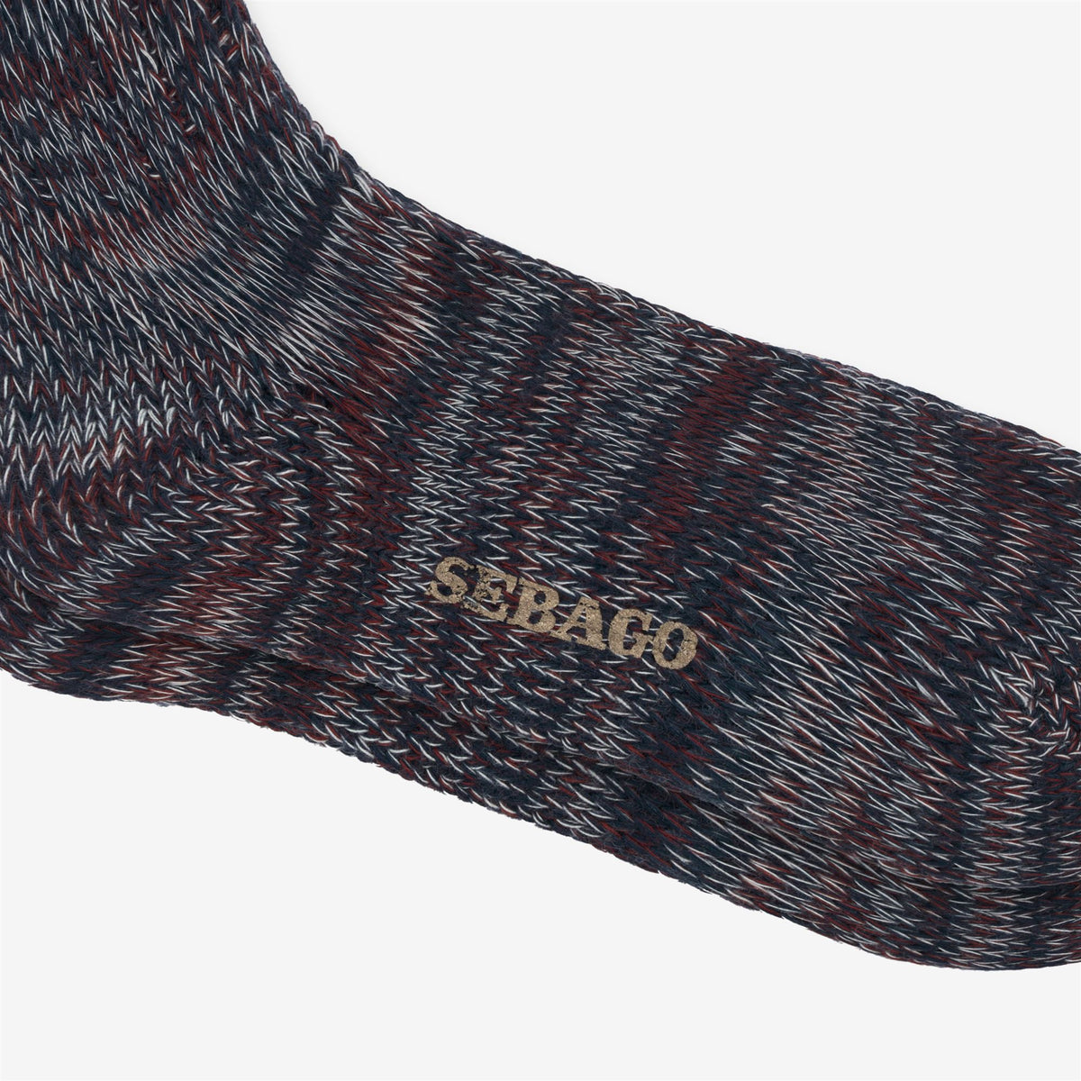 Socks_Unisex_MOULINE_Crew Sock_Blue Navy Multicolor - Commercial 2