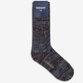 Socks_Unisex_MOULINE_Crew Sock_Blue Navy Multicolor - Commercial 1