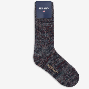 MOULINE - Socks - Crew Sock - Unisex - Blue Navy Multicolor