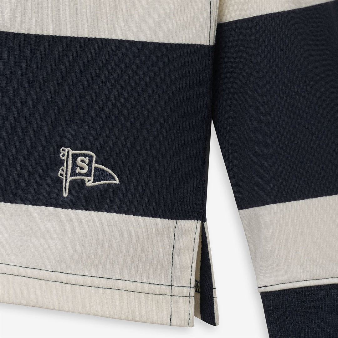 CAMPBELL LS - Polo Shirts - Polo - Unisex - White Natural-blue main