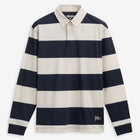 CAMPBELL LS - Polo Shirts - Polo - Unisex - WHITE NATURAL-BLUE