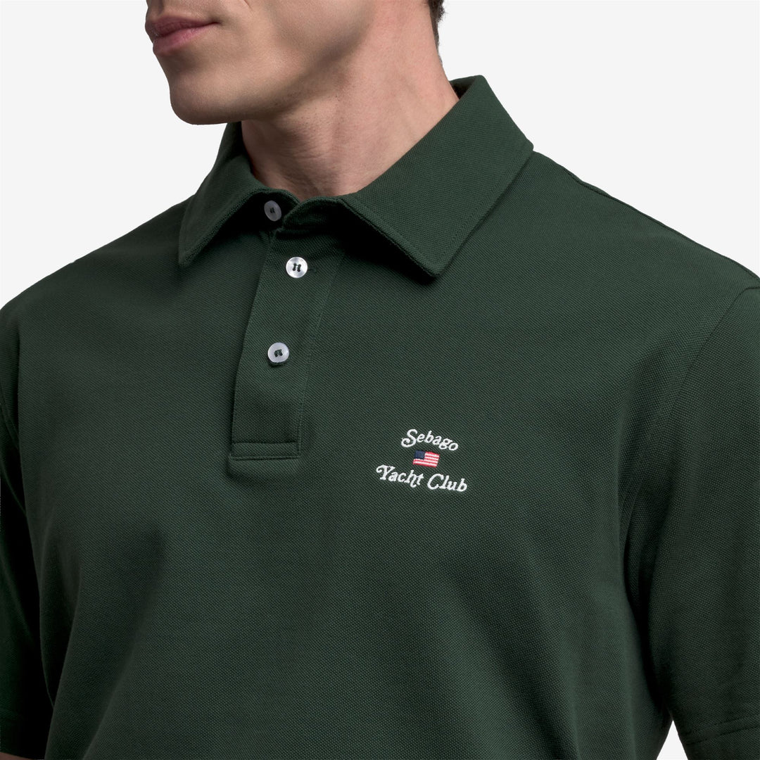 Green Unisex Polo Shirt for Leisure Activities main