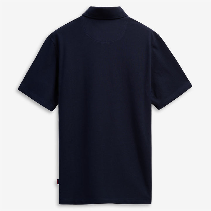Dark Blue Unisex Leisure Polo Shirt in Cotton Piqué 2