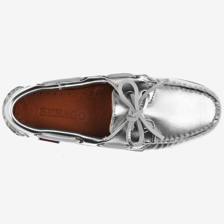 Mocassini da Yachting Donna Grigio Metallico Docksides 4