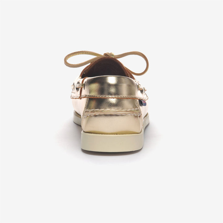 Mocassini da Nautica Donna Docksides Oro Metallico 5