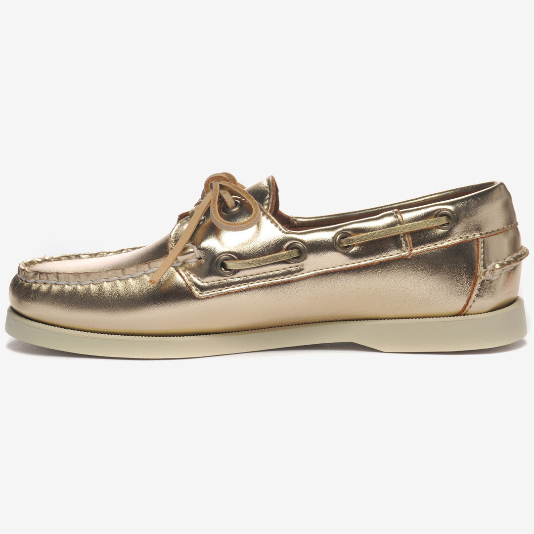 Mocassini da Nautica Donna Docksides Oro Metallico main
