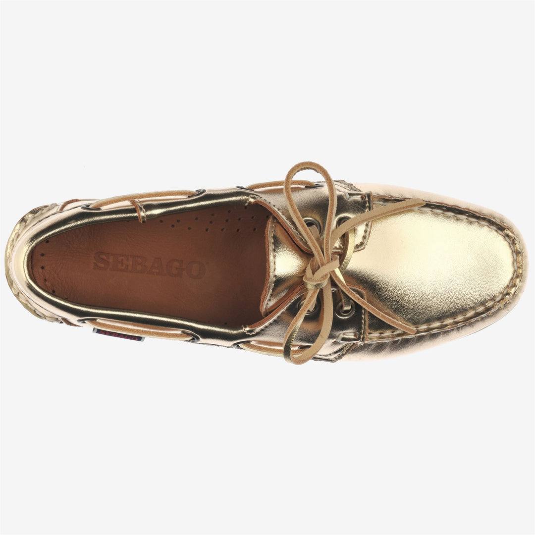 Mocassini da Nautica Donna Docksides Oro Metallico main