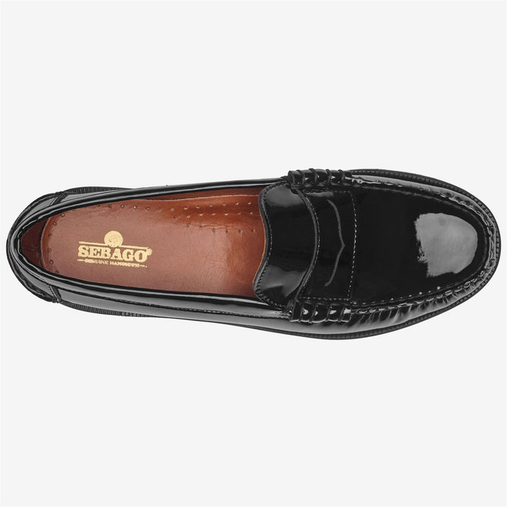 Black Women's Patent Leather Business Moccasin Shoes 4