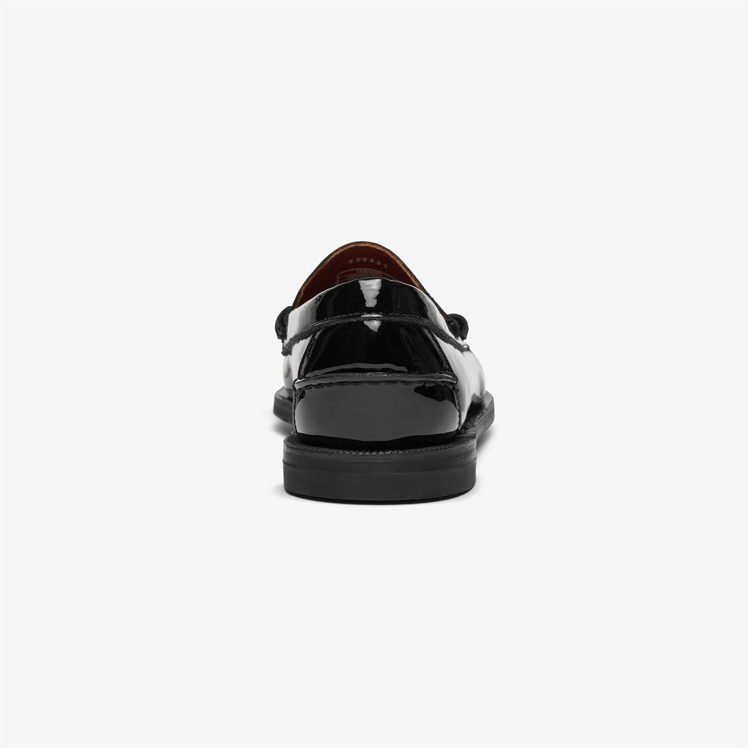 Black Women's Patent Leather Business Moccasin Shoes main