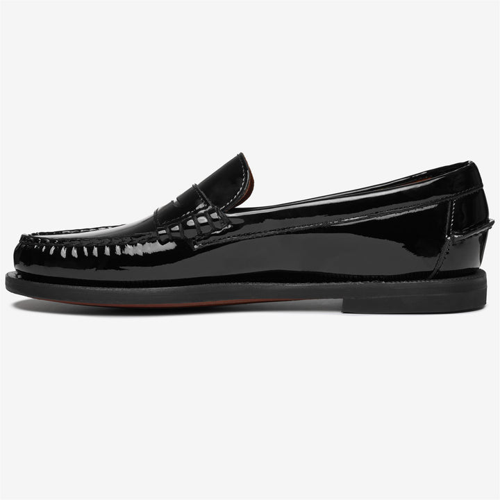 Black Women's Patent Leather Business Moccasin Shoes 3