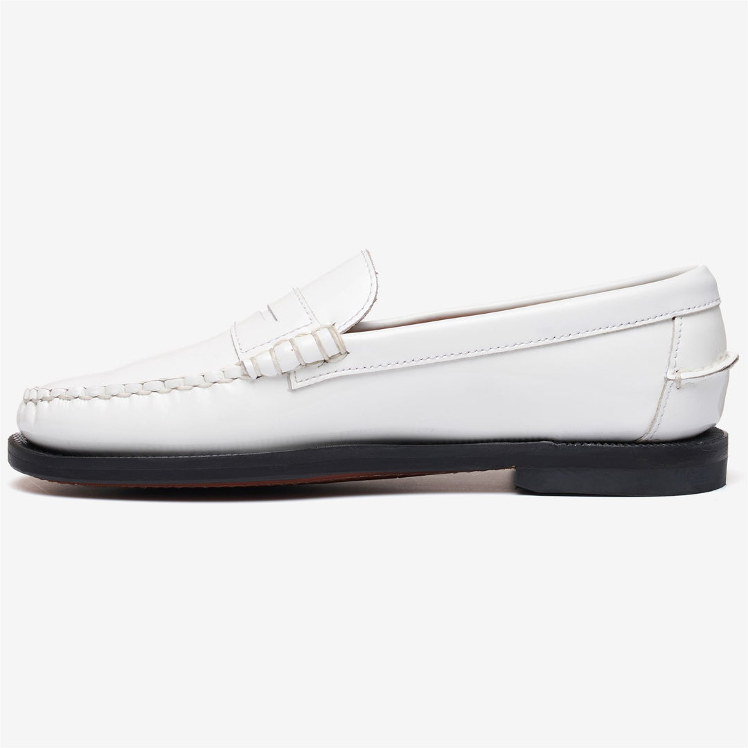 Grey White Women's Patent Leather Business Moccasin main