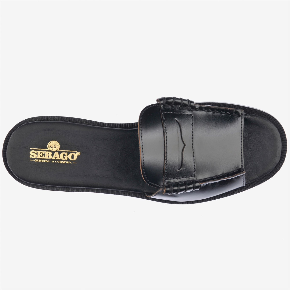Black Women's Leather Slide Moccasin