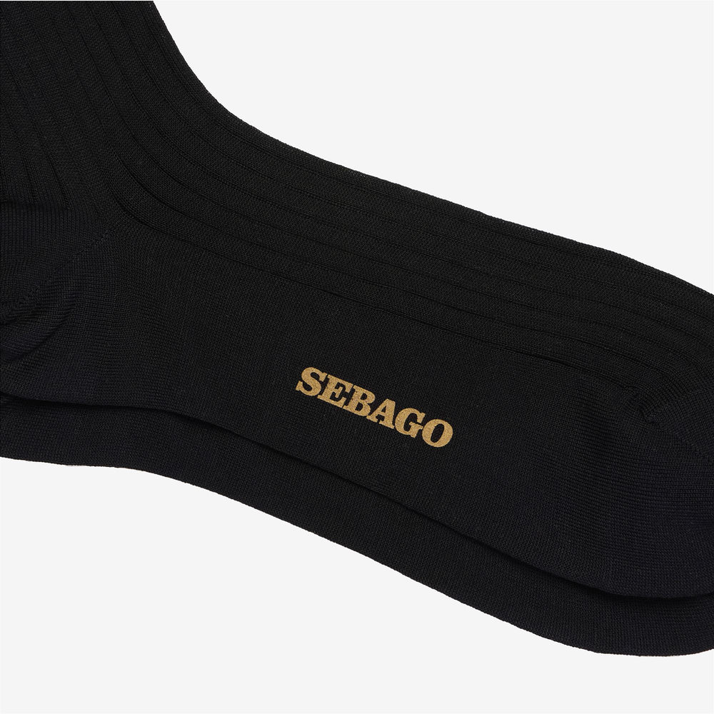 Chaussettes de loisirs unisexes noires à hauteur de cheville, confortables et douces 02