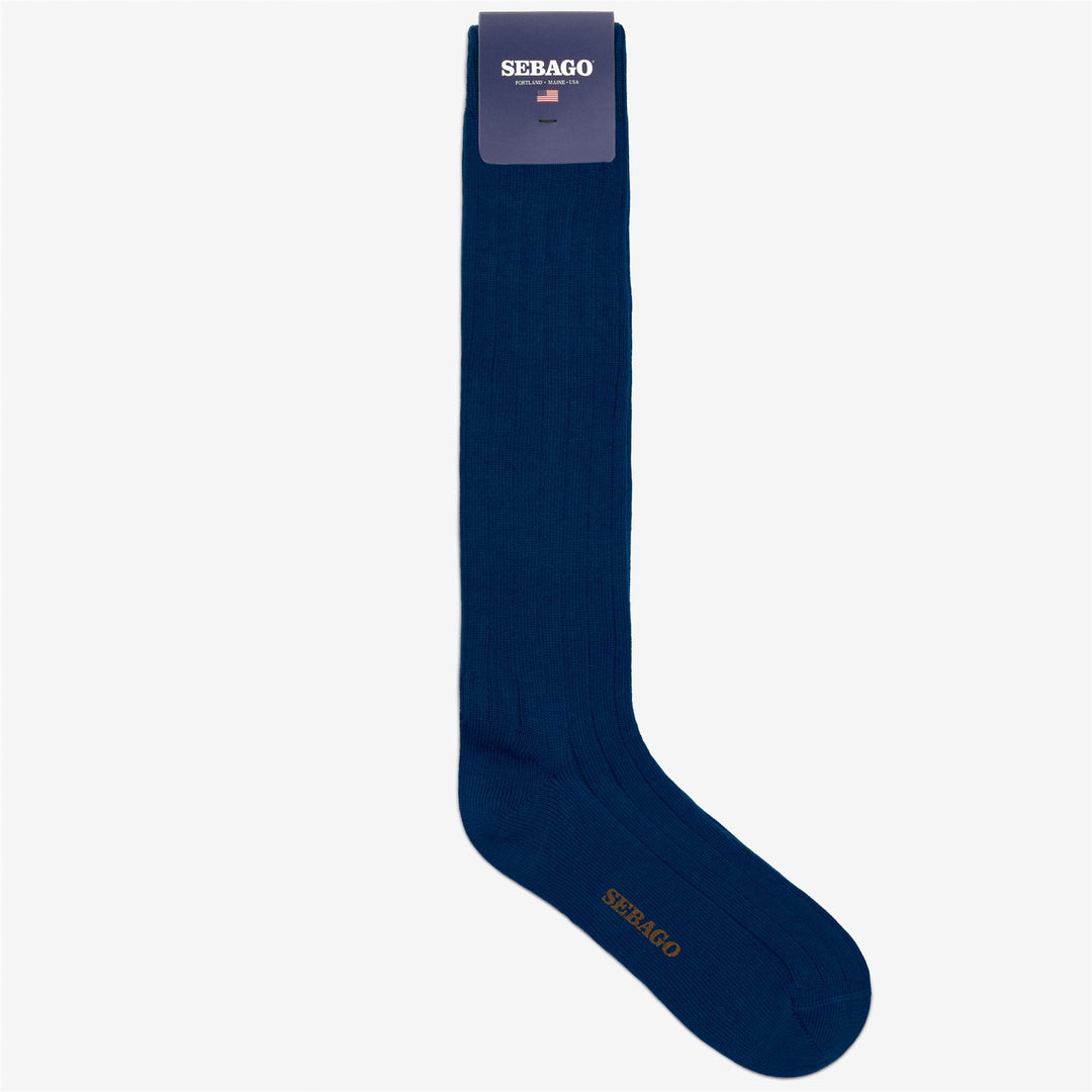 Dark Blue Unisex Leisure Quarter High Socks for Everyday Wear 01