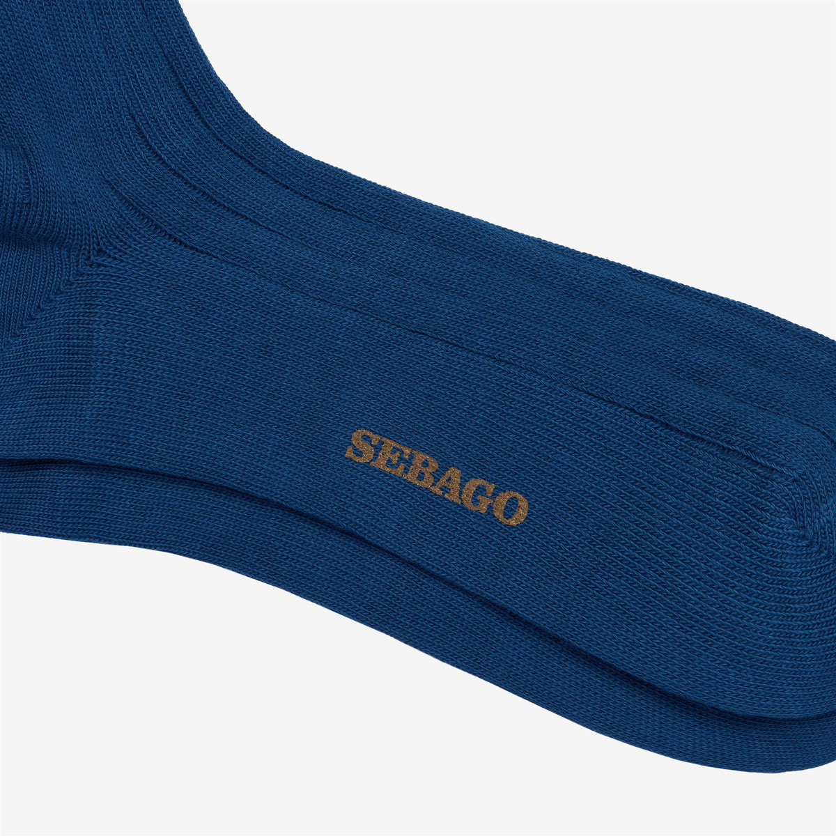 Calcetín de algodón azul unisex