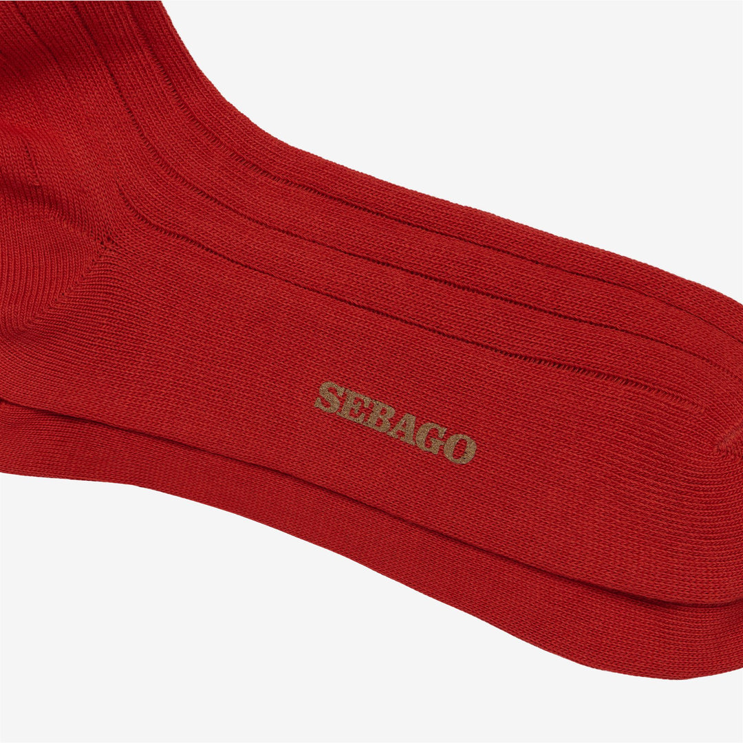 Calcetines altos unisex de color naranja oscuro para uso diario main