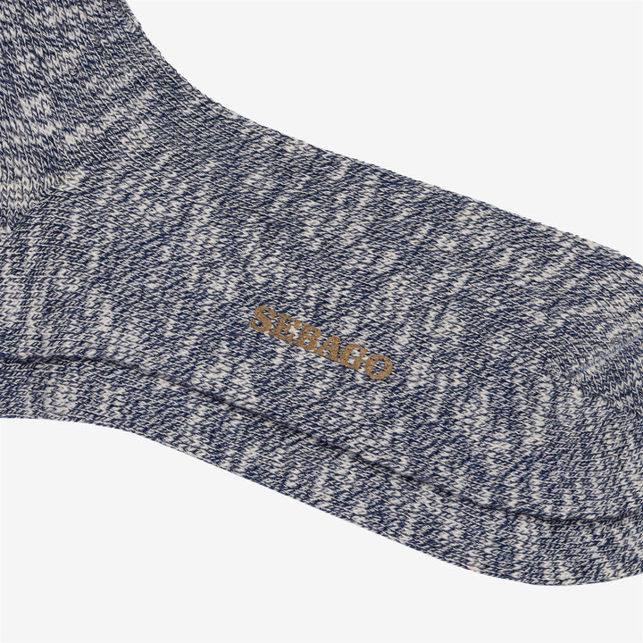 Blue Unisex Ankle Tube Socks with Colorful Striped Pattern 2
