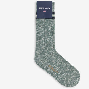 SEBOEIS COUNTRY - Socks - Ankle Tube - Unisex - Green-Off White-Blue