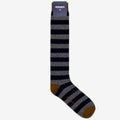 Socks_UNISEX_SOLON RIGAL_Quarter High Sock_NAVY- GREY- YELLOW MUSTARD - Commercial 1
